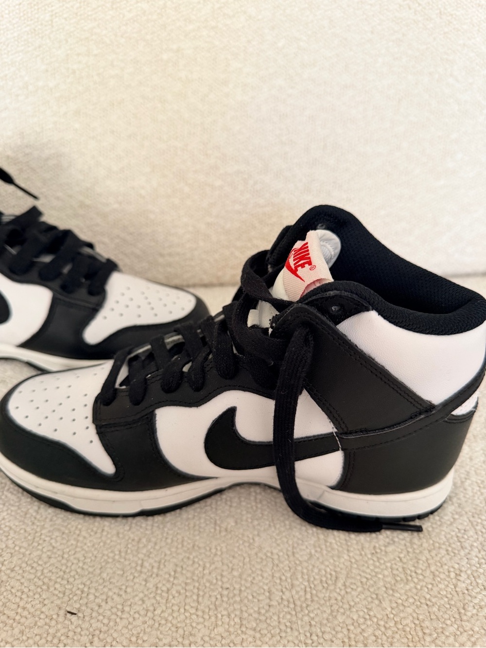 Nike Kids Black and White High-Top Sneakers